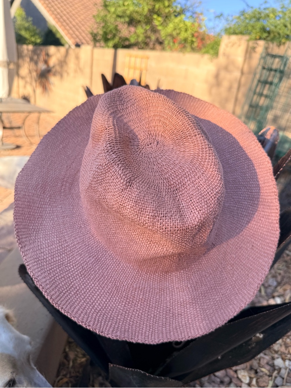 Women's Zara Pink Straw woven Sun Hat - Lightweight Summer - Picture 1 of 5